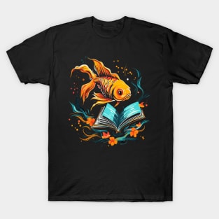 Goldfish Reads Book T-Shirt